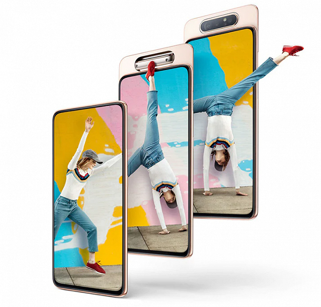 Самый необычный смартфон Samsung Galaxy A80 получил большое обновление с Android 11 и новыми функциями