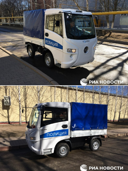 «Муравей» — небольшой электрический грузовичок российского производства для полиции