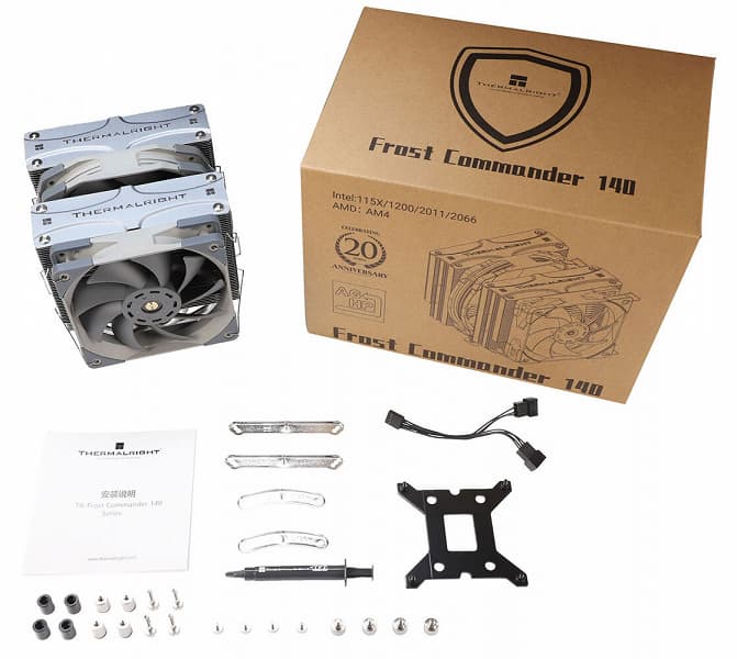 Система охлаждения Thermalright Frost Commander 140 весит 1,34 кг