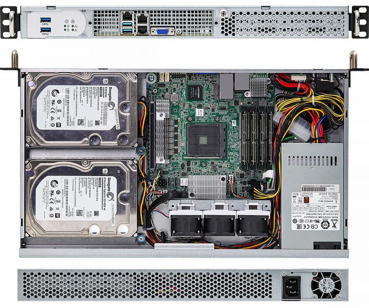 В стоечный сервер уменьшенной глубины ASRock Rack 1U2-X570/2T можно поставить настольный процессор AMD Ryzen 5000