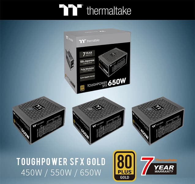 Серия Thermaltake Toughpower SFX Gold — TT Premium Edition включает блоки питания мощностью 450, 550 и 650 Вт