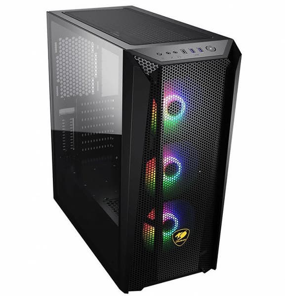 Особенностью корпуса Cougar MX660 Mesh RGB-L является объемная передняя панель из сетки