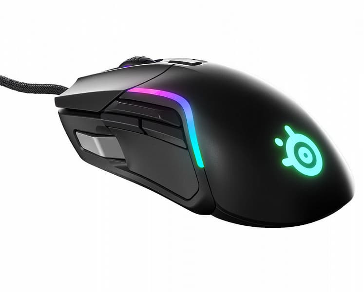 Игровая мышь SteelSeries Rival 5 имеет симметричную форму, но рассчитана на управление правой рукой