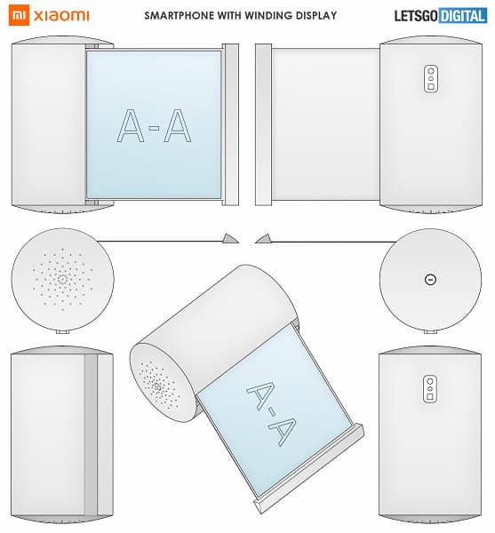 Уникальный гибрид смартфона с гибким экраном и умной колонки от Xiaomi. Появились первые изображения