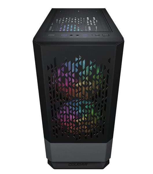 Корпус Cougar MG140 Air RGB комплектуется двумя 140-миллиметровыми вентиляторами и одним 120-миллиметровым