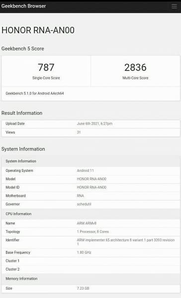 Honor 50 Pro на живых фото, видео и в Geekbench за 10 дней до анонса