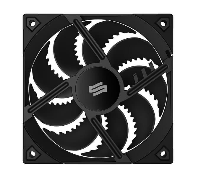Форма лопастей вентилятора SilentiumPC Fluctus 120 PWM выбрана с учетом психоакустических соображений