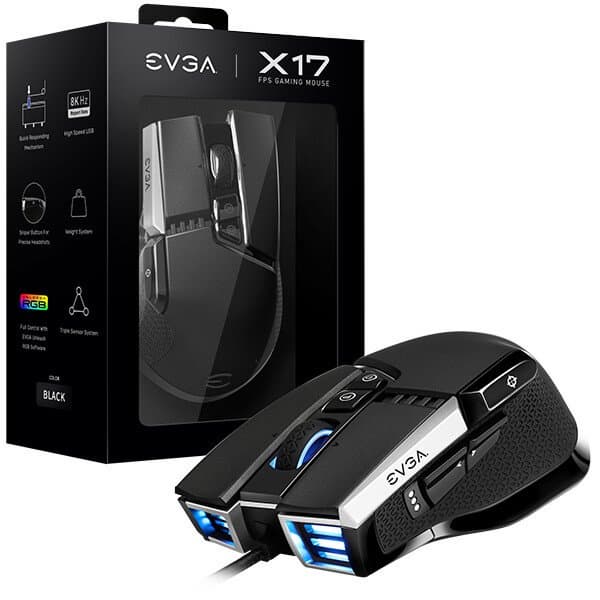 Игровые мыши EVGA X17 и X15 поддерживают технологию Nvidia Reflex