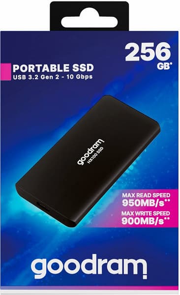 Внешний твердотельный накопитель Goodram HX100 оснащен интерфейсом USB 3.2 Gen2