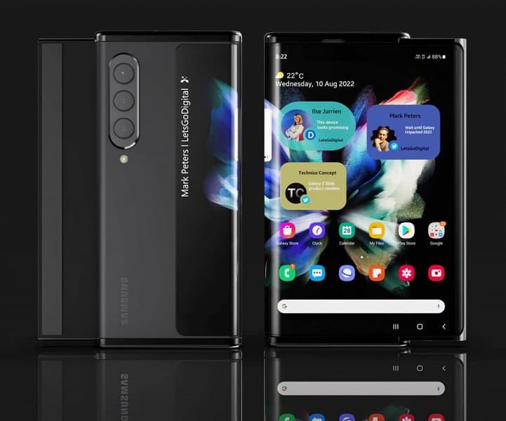 Samsung работает практически над таким же очень необычным смартфоном, как и Huawei. Патент демонстрирует потенциальный Galaxy Z Roll