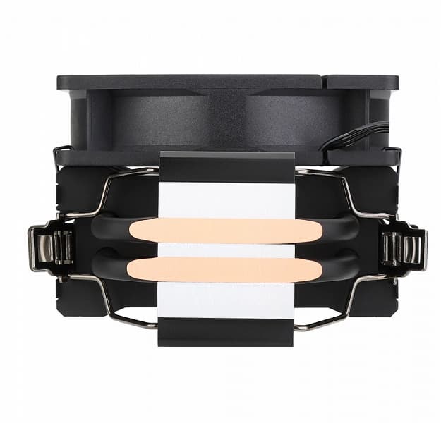 Конструкция системы охлаждения Gelid BlackFrore включает всего две тепловые трубки