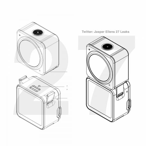 DJI Action 2 станет одной из самых маленьких экшн-камеры. Раскрыты характеристики и дизайн новинки