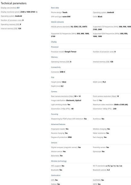 При диагонали экрана 6,4 дюйма Google Pixel 6 оказался не таким уж и компактным смартфоном