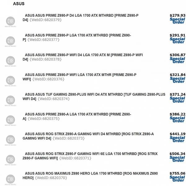 Материнские платы на чипсете Intel Z690 (для процессоров Intel Core 12) оказались не такими уж и дорогими. А топовые модели даже дешевле аналогов на Intel Z590