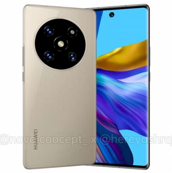 Небольшой экран, Snapdragon 8 Gen 1 4G и знакомый дизайн. Опубликованы концептуальные рендеры Huawei Mate 50