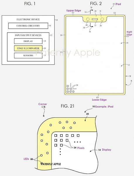 Apple патентует свечение контура электронных устройств