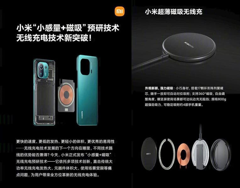 Смартфоны Xiaomi получат беспроводную магнитную зарядку по типу MagSafe, которая используется в iPhone