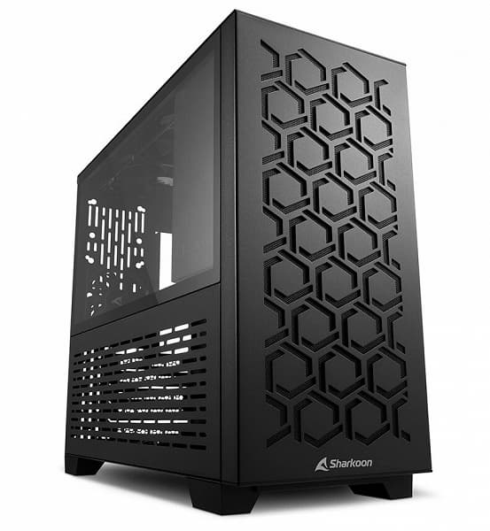 Корпуса Sharkoon MS-Y1000 и MS-Z1000 различаются рисунком вентиляционных отверстий на передней панели