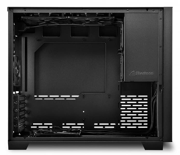 Корпуса Sharkoon MS-Y1000 и MS-Z1000 различаются рисунком вентиляционных отверстий на передней панели