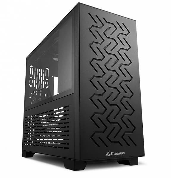 Корпуса Sharkoon MS-Y1000 и MS-Z1000 различаются рисунком вентиляционных отверстий на передней панели