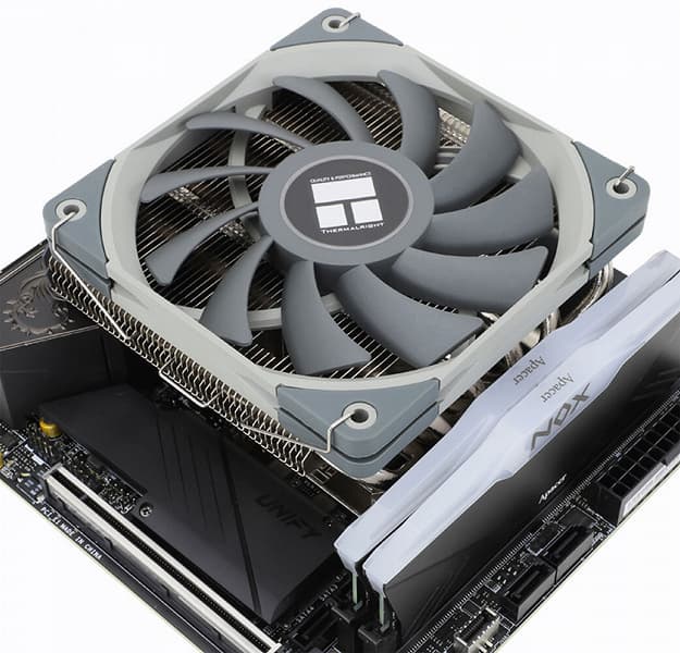 Высота низкопрофильного процессорного кулера Thermalright AXP120-X67 включена в его название