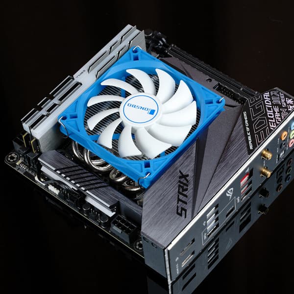 Высота низкопрофильного процессорного кулера Jonsbo HP400S равна 36 мм