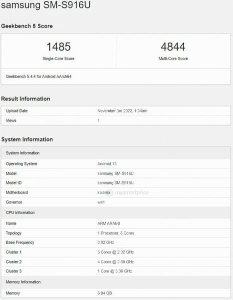 Galaxy S23 Plus показал, на что способна Snapdragon 8 Gen 2. Он обошел по производительности и Galaxy S23, и Galaxy S23 Ultra