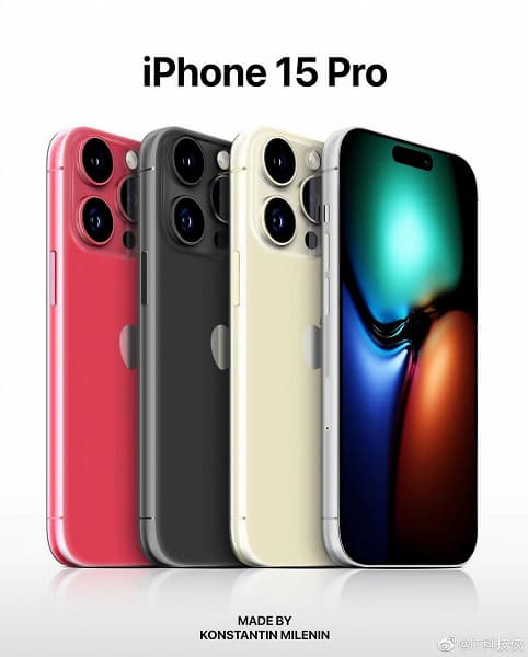 iPhone 15 Pro показали на новых качественных рендерах в разных цветах