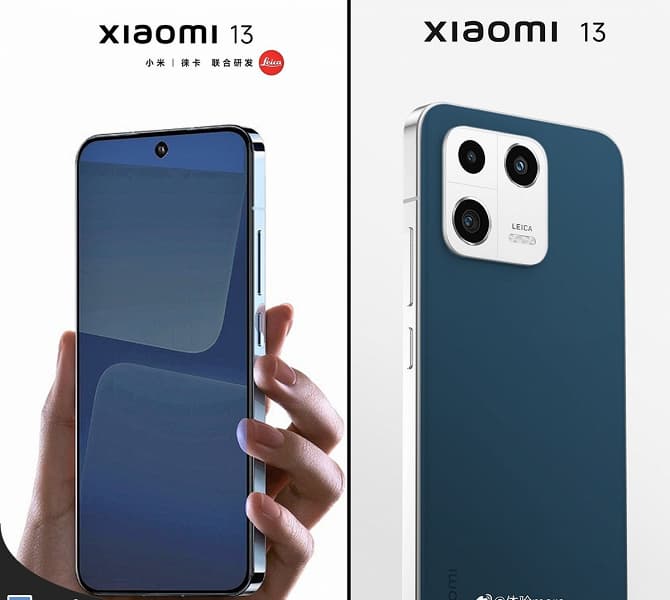 Xiaomi 13 с крошечной рамках в руках пользователя показали с двух сторон