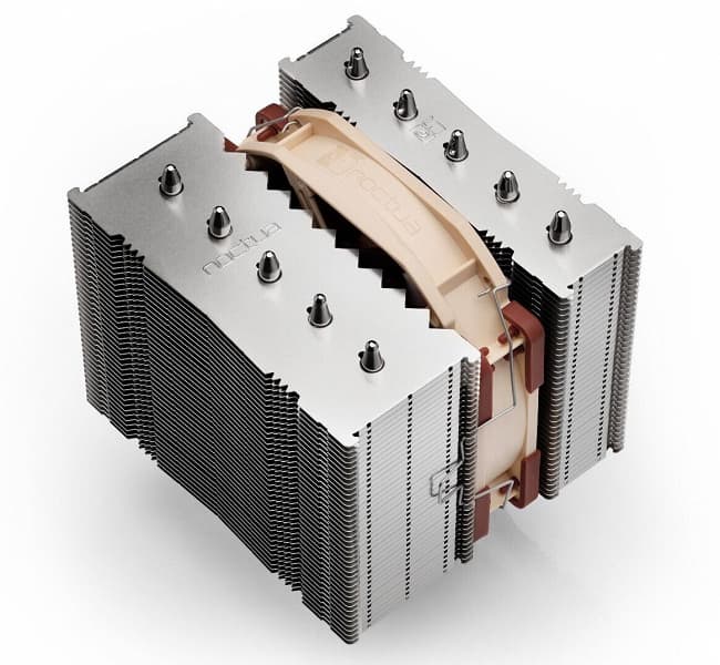 Кулер Noctua NH-D12L укомплектован креплением для второго вентилятора