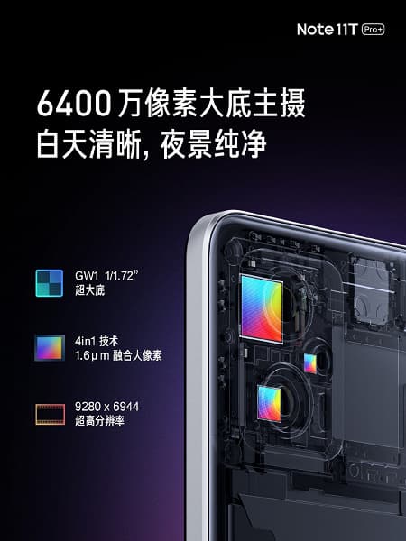 MediaTek Dimensity 8100, 64 Мп, 144 Гц, 5080 мА·ч и IP53 за 255 долларов. Представлены Redmi Note 11T Pro и Redmi Note 11T Pro+