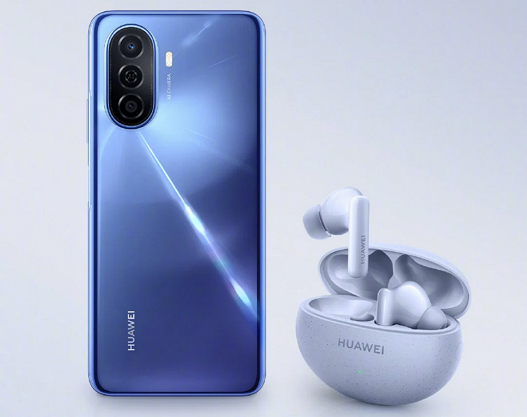 Huawei сегодня выпускает новые смартфон и наушники. Официальное изображение