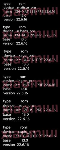 Xiaomi выпустила бета-версию Android 13 для Redmi K50, а также новейших Redmi Note 11T Pro и Redmi Note 11T Pro+