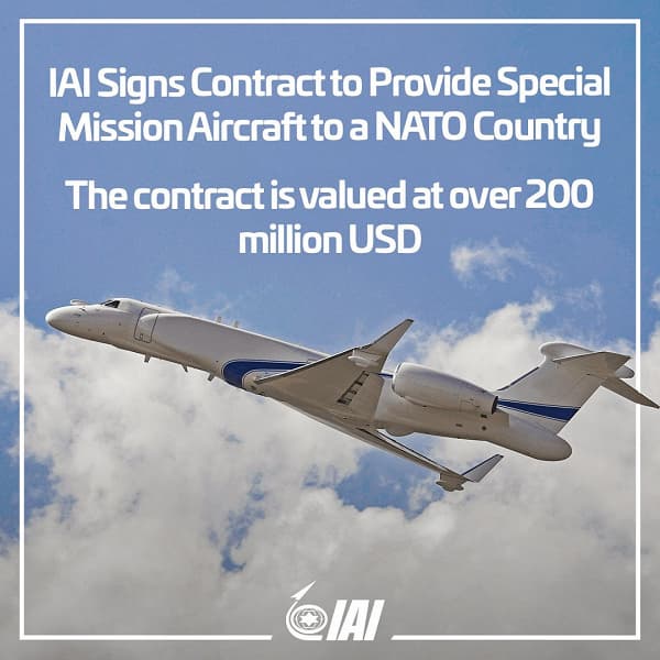 Израильская компания IAI поставит европейской стране НАТО самолёты специального назначения на 200 миллионов долларов. Это будут необычные самолёты-разведчики