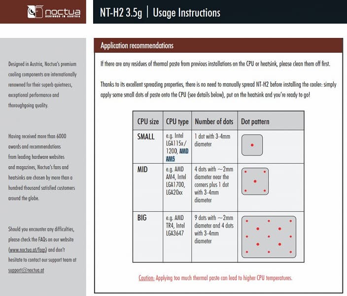 Как правильно наносить термопасту на необычную крышку процессоров Ryzen 7000? Noctua даёт совет