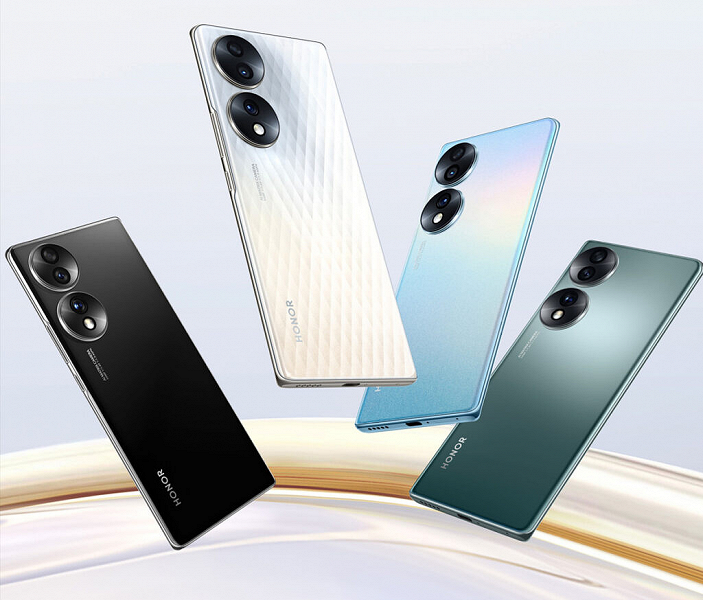 OLED, 120 Гц, камера с 54-мегапиксельным сенсором Sony IMX800, 4800 мА·ч, 66 Вт. Honor 70 представлен для международного рынка