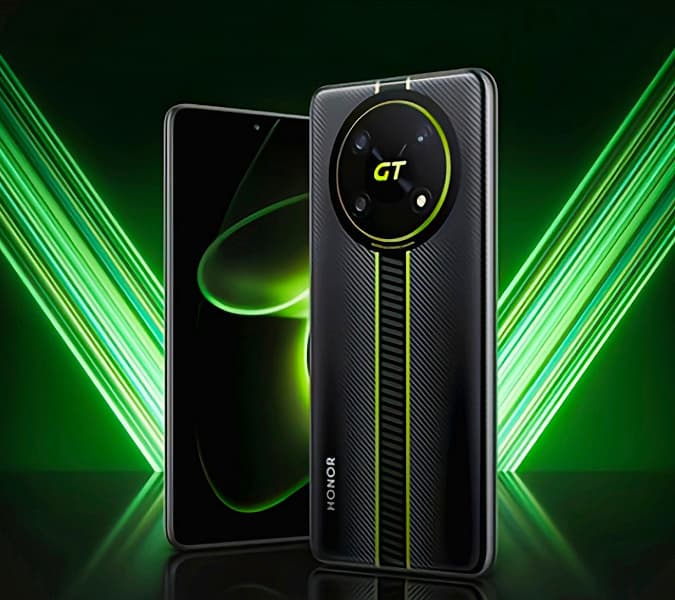 Так выглядит «эталон скачка производительности» в исполнении Honor. Honor X40 GT позирует на рендере