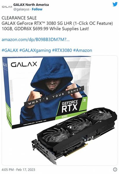 GeForce RTX 3080 наконец-то подешевела до рекомендованных 700 долларов. Да и то только в США и за счет распродажи, затеянной Galax