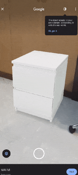 Весь ассортимент Ikea в поиске Google: можно «примерить» любую тумбочку к своей комнате