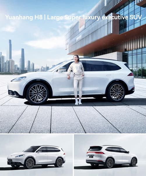 Большие и «суперлюксовые» авто для России. Китайская Dayun привезет в Россию четыре модели суббренда Yuanhang – два кроссовера, седан и спорткупе