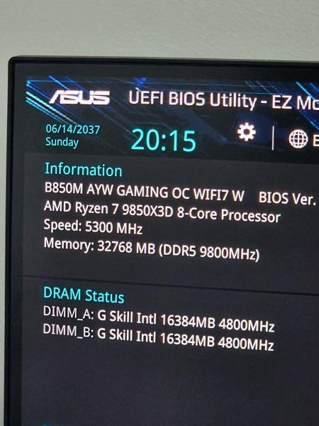 Новый игровой процессор Ryzen 7 9850X3D замечен в паре со очень быстрой памятью DDR5