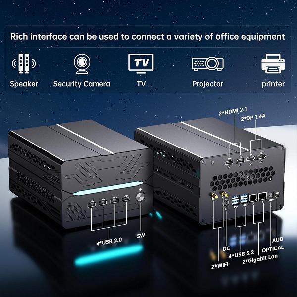 Производительный игровой мини-ПК Kinupute MV10 с 24-ядерным Core i9-14900F и графикой RTX 5060 Ti в сверхмалом форм-факторе