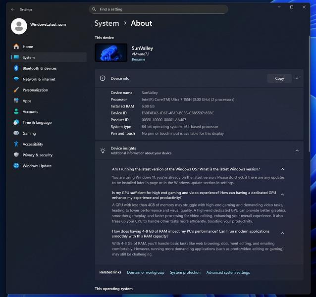 Windows 11 предупреждает: 8 ГБ ОЗУ хватает лишь для базовых задач