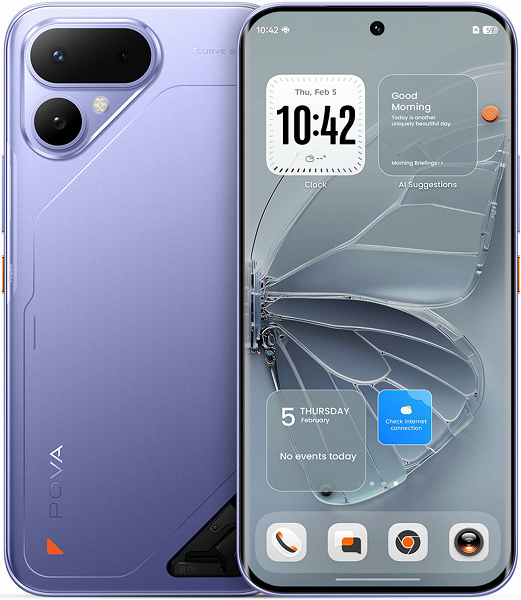 Представлен Tecno Pova Curve 2 5G: тонкий корпус, батарея 8000 мАч и экран 144 Гц за 310 долларов