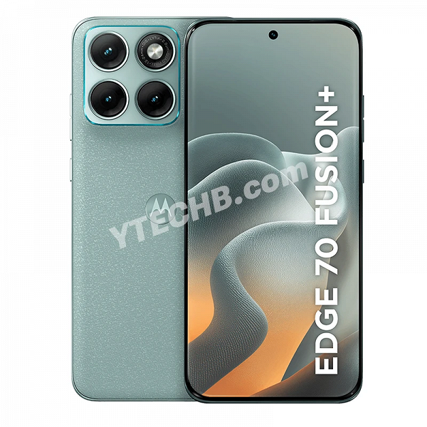 7000 мАч, 68 Вт, IP69 и имитация льна. Опубликованы качественные рендеры Motorola Edge 70 Fusion+