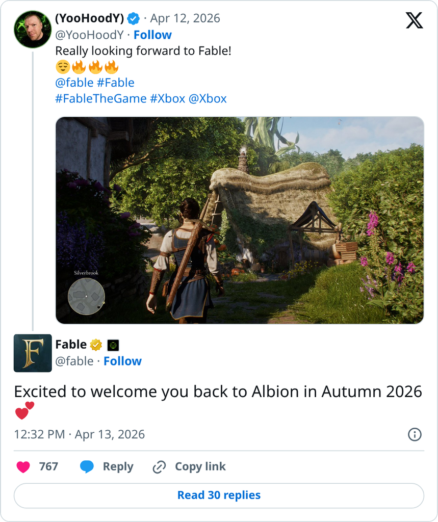 Fable on Twitter / X