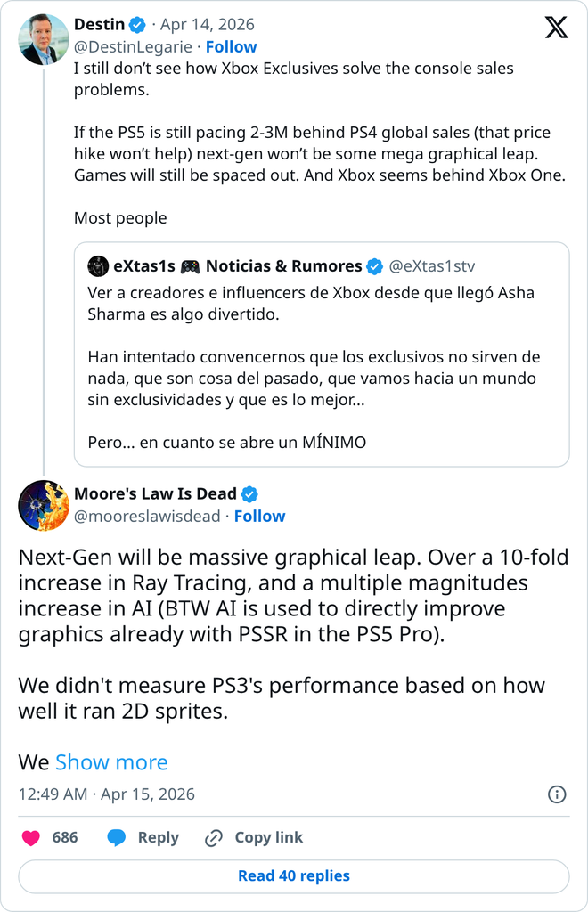 Moore's Law Is Dead on Twitter / X